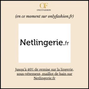 Jusqu'à 40% sur la lingerie, sous-vêtement et autres sur Netlingerie